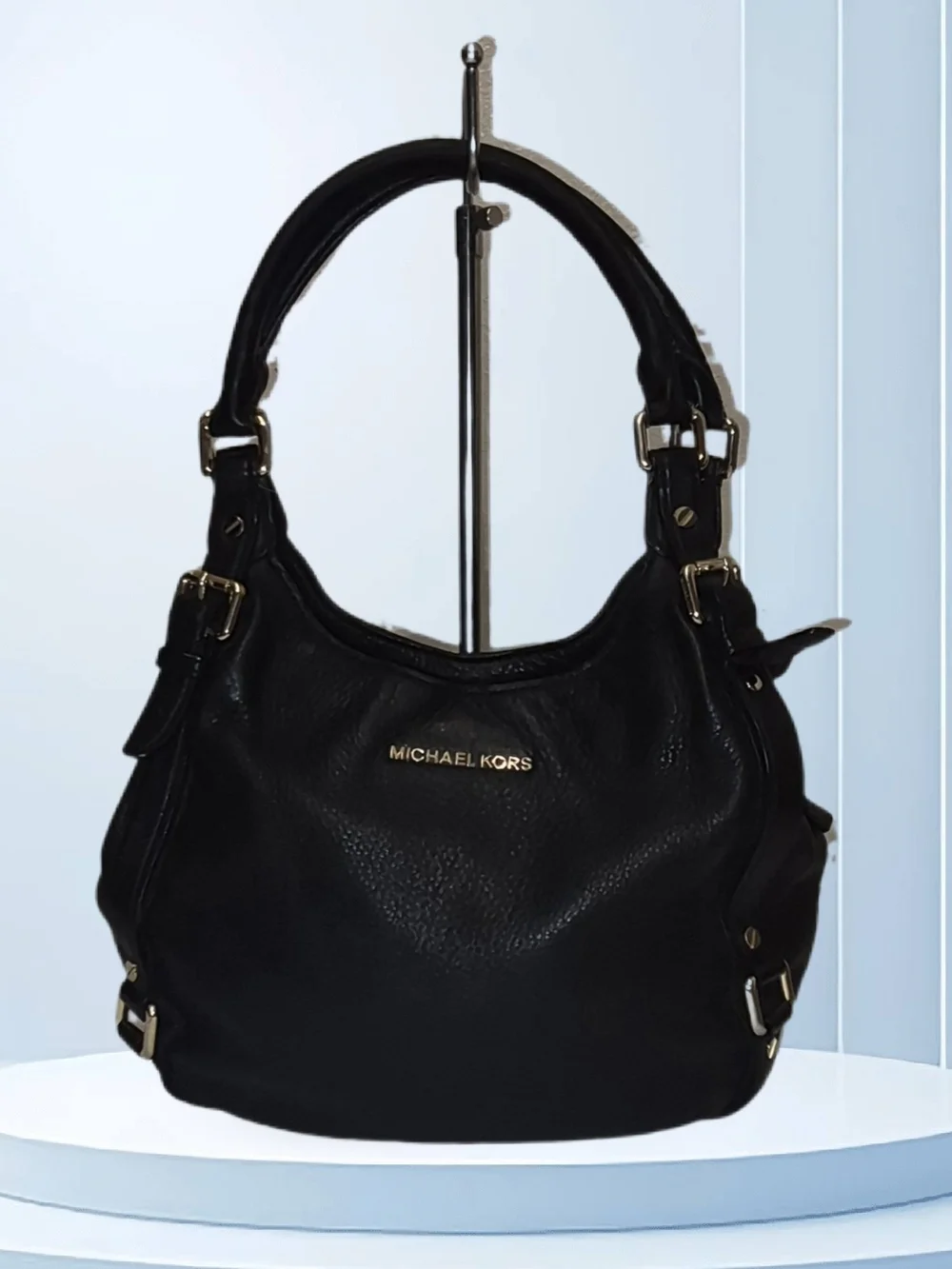 Michael Kors Bedford Black Leather Hobo Bag